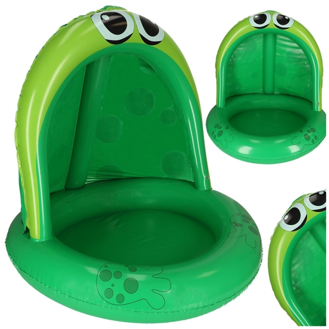 Inflatable Frog Baby Pool with Canopy