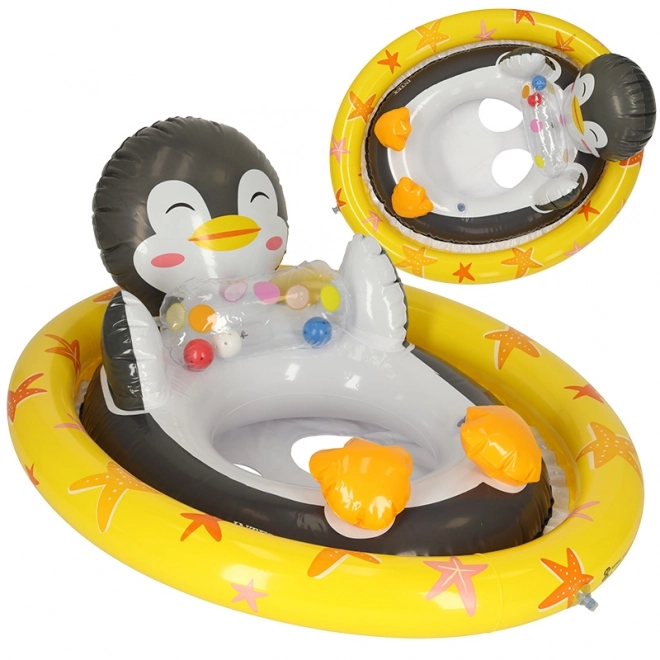 Inflatable Penguin Swim Ring for Children