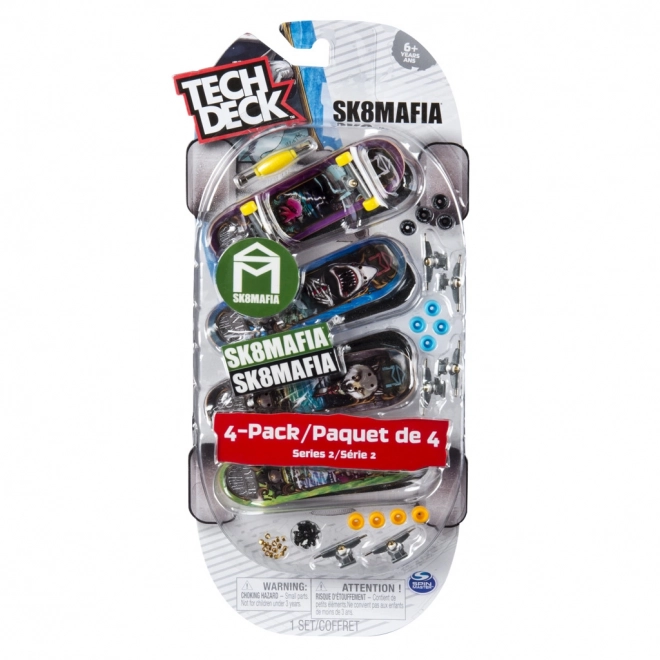 Tech Deck Fingerboard Set 4-Pack Assortment