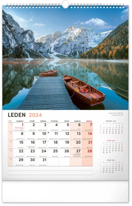 Wall Calendar Landscape 2024