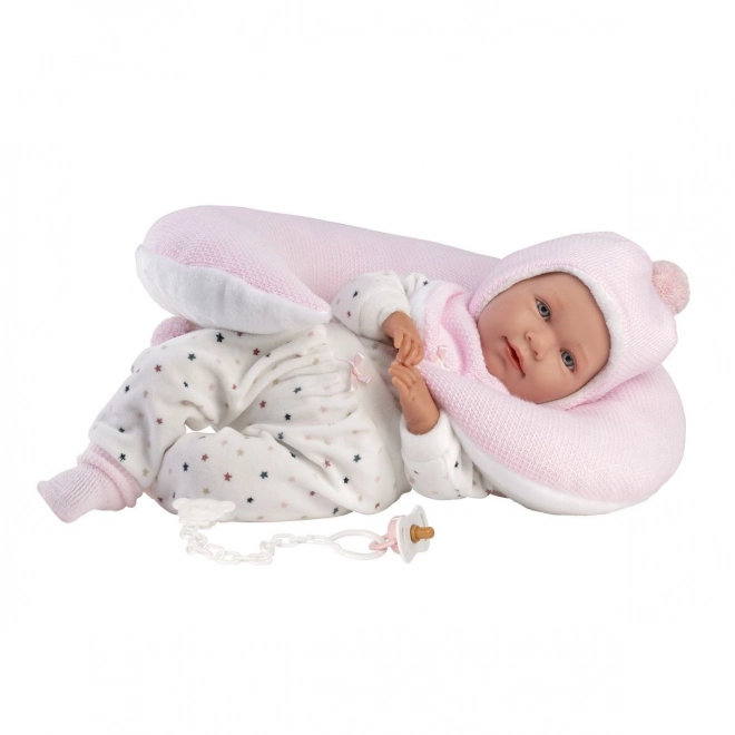 Crying Baby Doll Mimi with Pillow