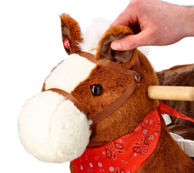 Brown Rocking Horse with Seat