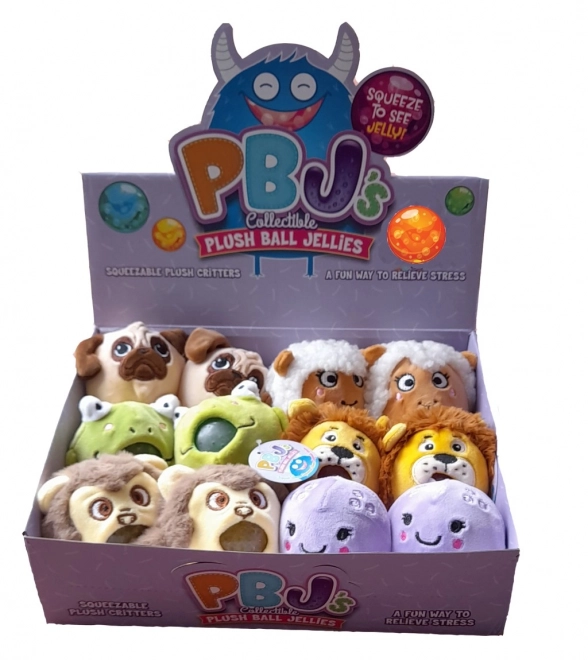 Animaletto di peluche con palline antistress