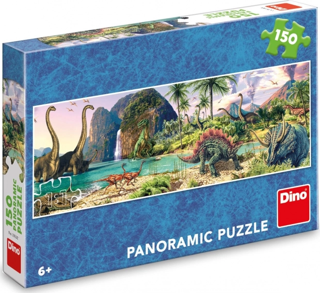 Panoramic Dinosaur Lake Puzzle