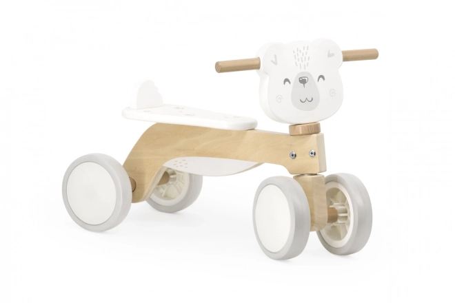 Wooden Polar Bear Ride-On Toy