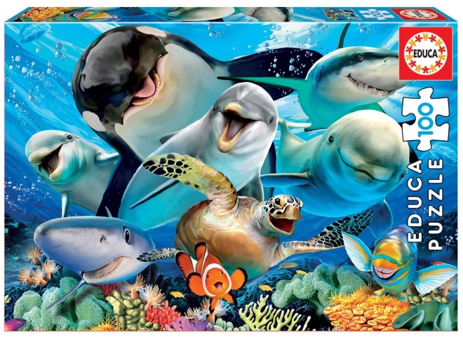 Educa Underwater Selfie Puzzle 100 Pieces