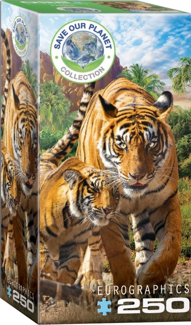 Eurographics Puzzle Save Our Planet: Tigers XL 250 Pieces