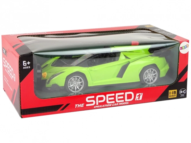 Remote Control Green Sport Car 1:18