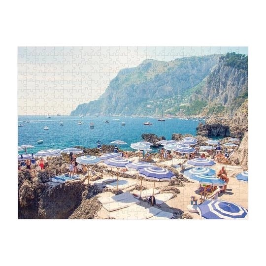 Galison Double-Sided Puzzle Italy Gray Malin 500 Pieces