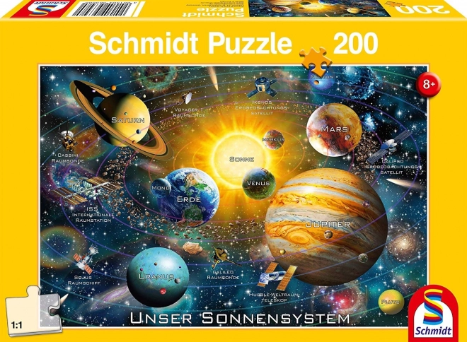Puzzle SCHMIDT sistema solare 200 pezzi