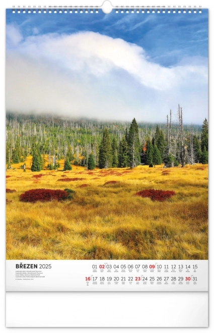 Wall Calendar National Parks of Czech and Moravia 2025