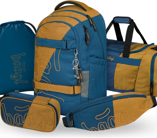Set scolastico BAAGL Skate Max Duo: Zaino, Astuccio, Sacca, Borsa sportiva e Marsupio