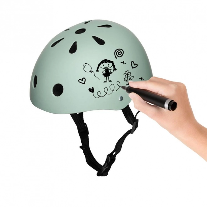 MoMi Mimi Matte Green Helmet