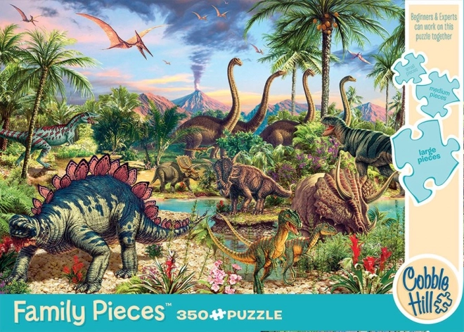 Cobble Hill Family Puzzle Prehistoric Party 350 Pieces