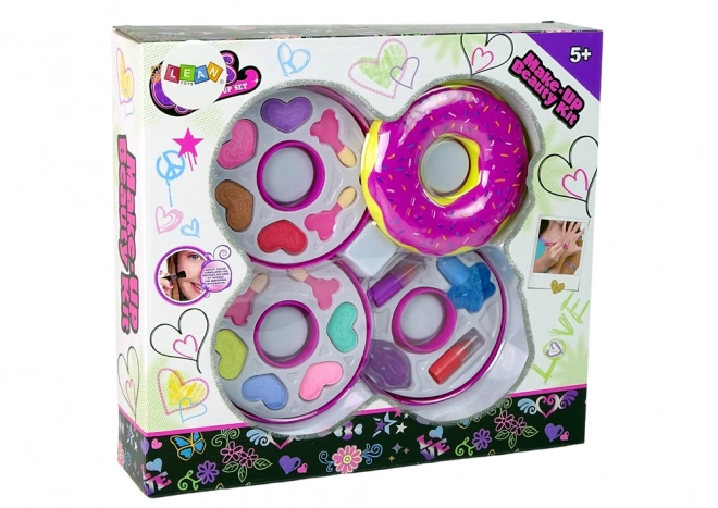 Pink Donut Makeup Kit for Kids