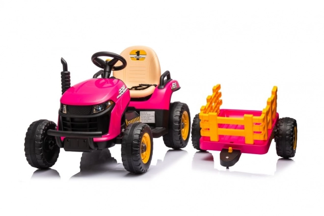 Battery Operated Pink Tractor