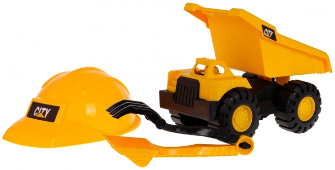 Dump Truck and Helmet Set