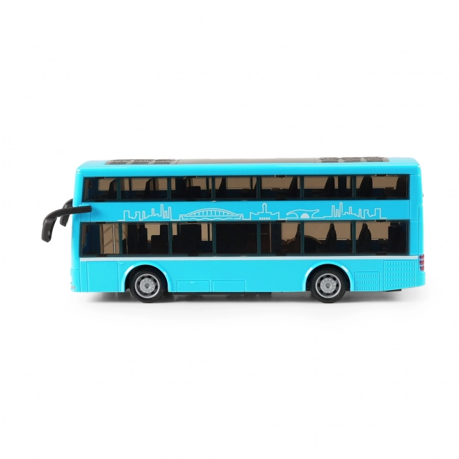 Blue Double Decker Bus Toy