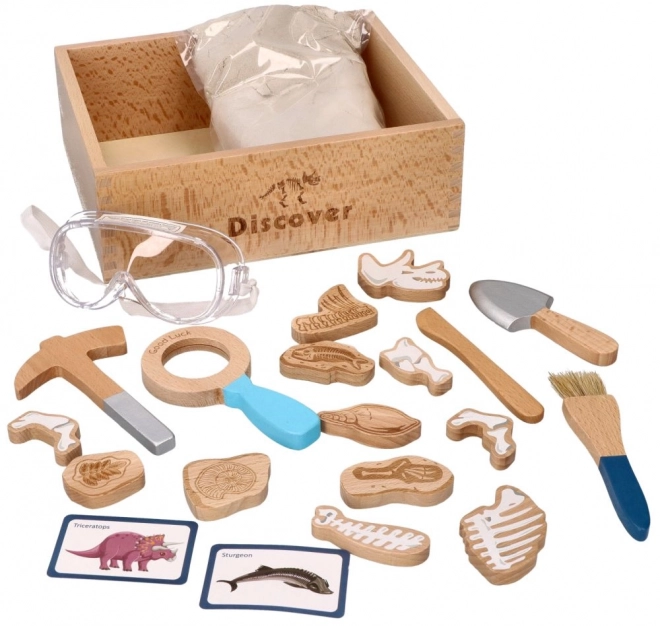 Reusable Archeologist Play Set with Kinetic Sand