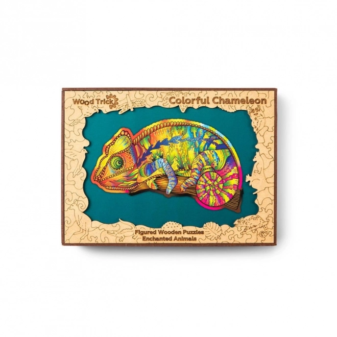 Wooden Chameleon Puzzle