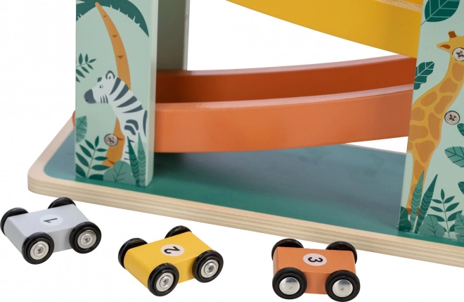 Free2play Wooden Racing Track with 3 Cars