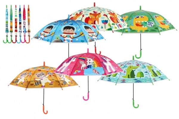 Automatic Kids Umbrella 66cm Assorted Colors