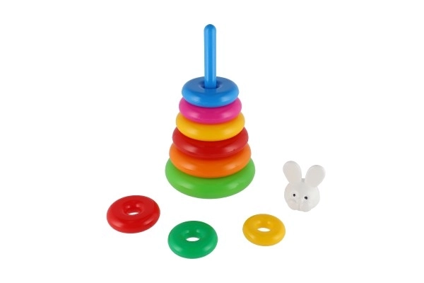 Rainbow Ring Stacking Pyramid Toy