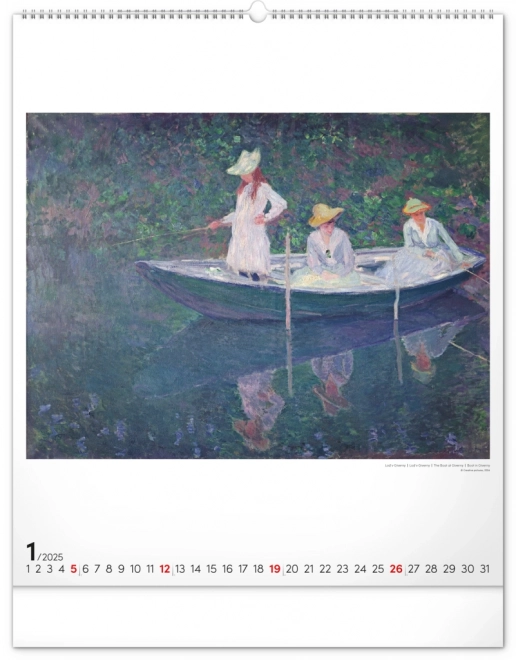 Wall Calendar Claude Monet 2025