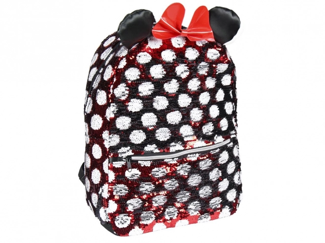 Charming Minnie Mouse Sequin Backpack