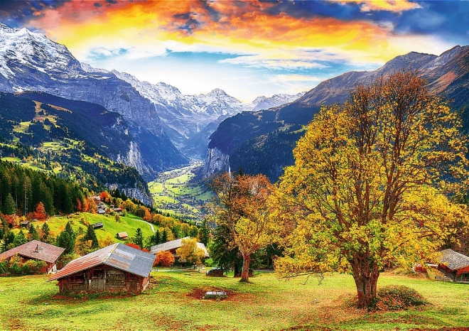 Charming Alpine Village 1000 Piece Puzzle