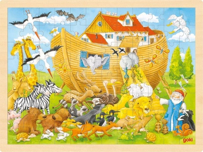 Goki Wooden Puzzle Noah's Ark