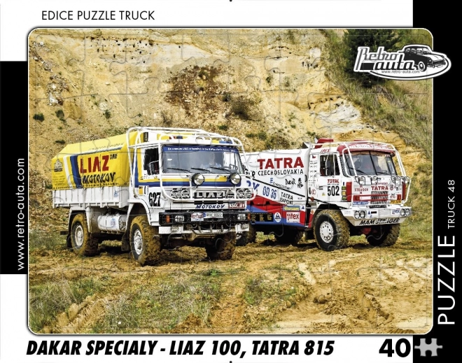 Retro Truck Puzzle - Dakar Specials LIAZ 100, TATRA 815