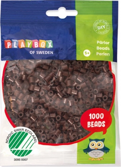 Playbox Iron-On Beads – Brown Set of 1000