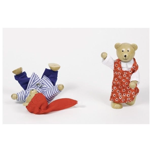 Dress-Up Bears in Wooden Box