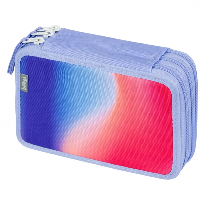 Baagl School Pencil Case Three-Tier Hippie