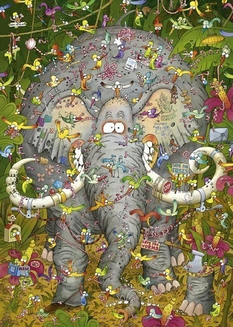 Heye Elephant Life Puzzle 1000 Pieces