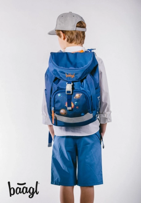 Baagl School Backpack Set - Airy Planets