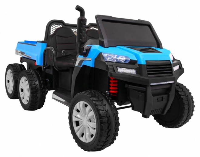 Bauernhofauto für 2 Kinder Blau + 4x4 + Fernsteuerung + Kipper + LED Audio