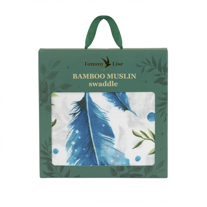 Tommy Lise Bamboo Muslin Blanket Herbs & Plumes