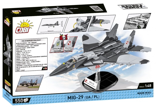 Armed Forces MIG-29 Fighter Jet Model 1:48 Scale by COBI