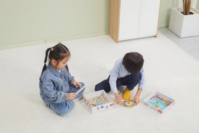 Wooden Magnetic Fishing Game