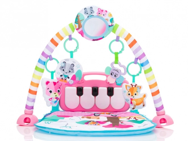 Baby Play Mat with Piano and Projector – pink