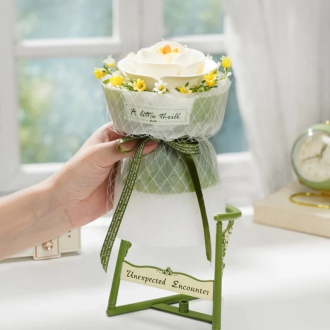 3D Puzzle White Camellia