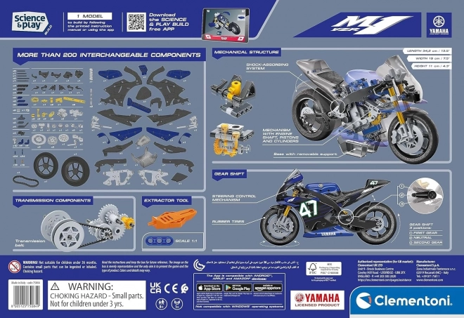 Clementoni Science & Play Yamaha Motorcycle Building Kit