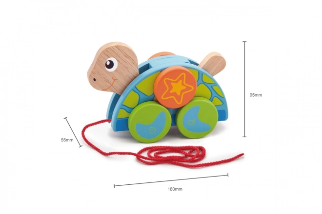 Wooden Pull Toy Turtle