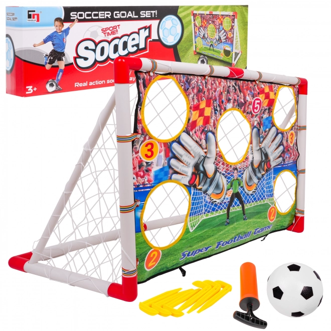 Mega Soccer Goal with Training Mat