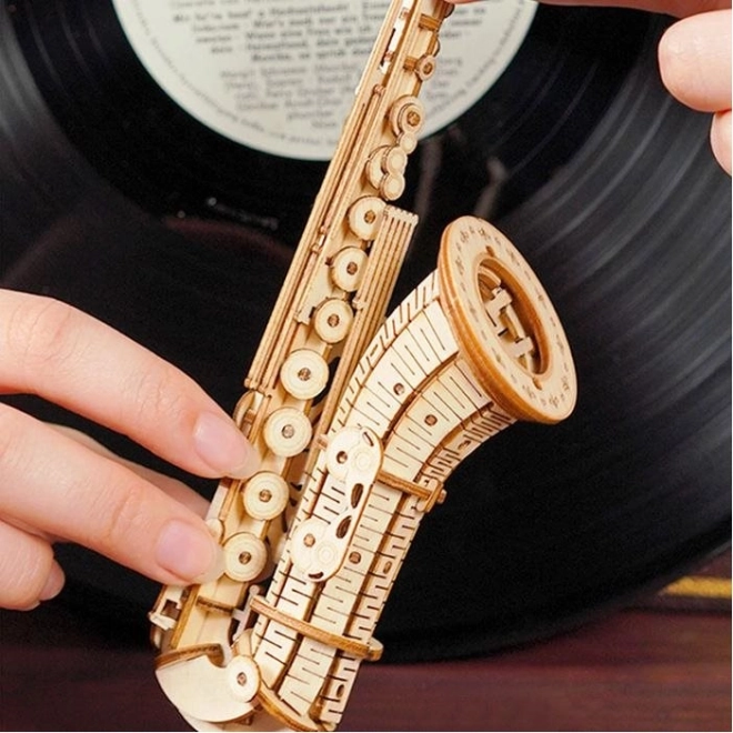 Wooden 3D Puzzle Saxophone