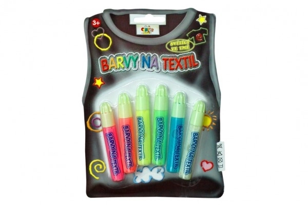 Glow in the Dark Fabric Paint Set