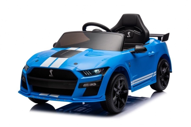 Battery Powered Ford Mustang GT500 Shelby Blue Ride-On Car