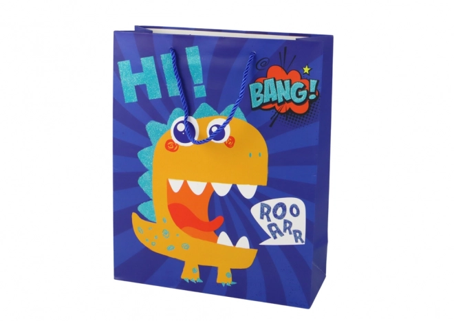 Blue Dinosaur Gift Bag